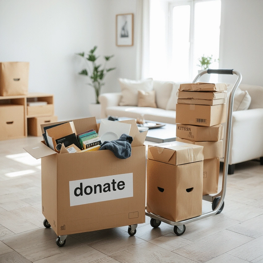 checklist for downsizing before a move